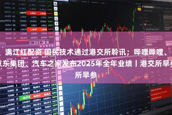 满江红配资 国民技术通过港交所聆讯；哔哩哔哩、京东集团、汽车之家发布2025年全年业绩丨港交所早参