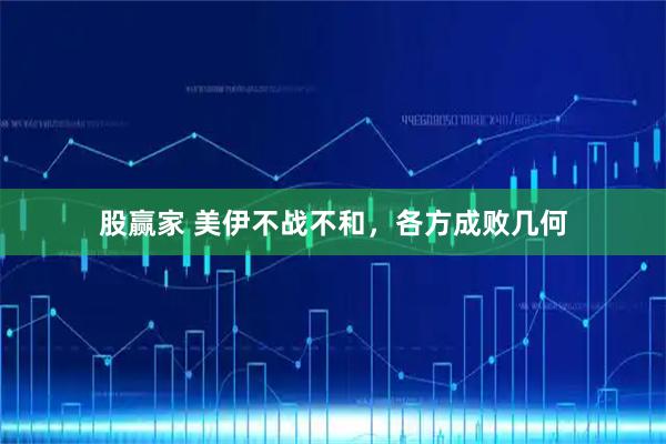 股赢家 美伊不战不和，各方成败几何