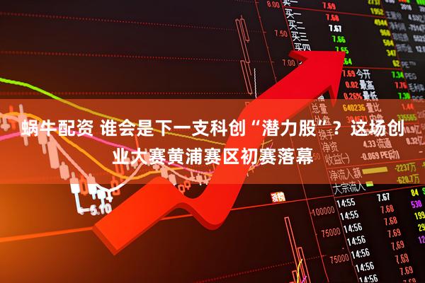 蜗牛配资 谁会是下一支科创“潜力股”？这场创业大赛黄浦赛区初赛落幕